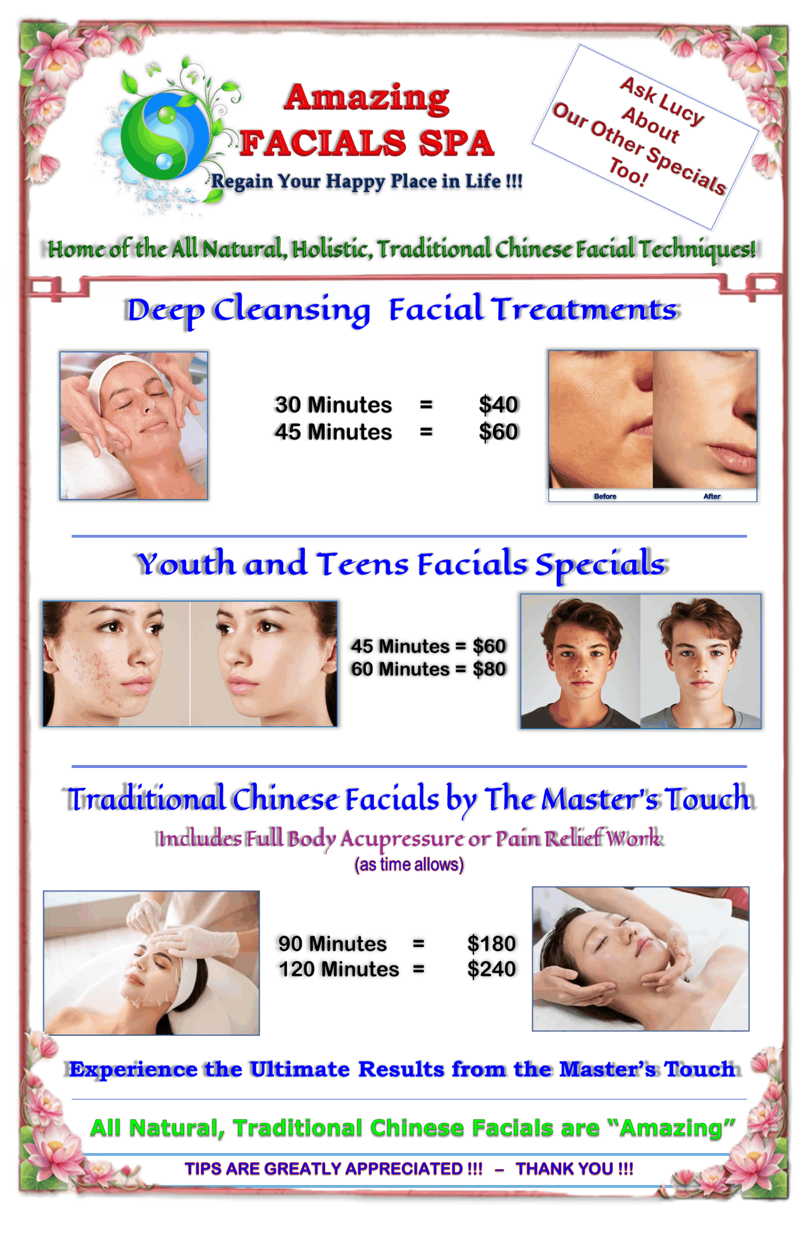 Amazing FACIALS SPA Menu-10